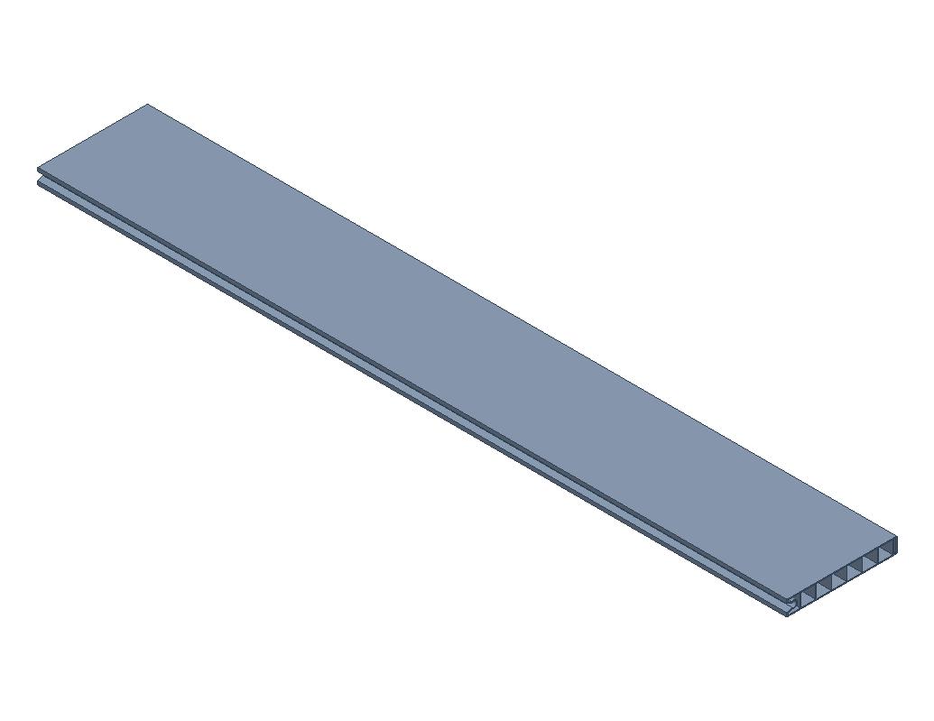 Plastprofiil CB Alfa 1000 x 35 mm (alumine ja ülemine äär siledad) JM