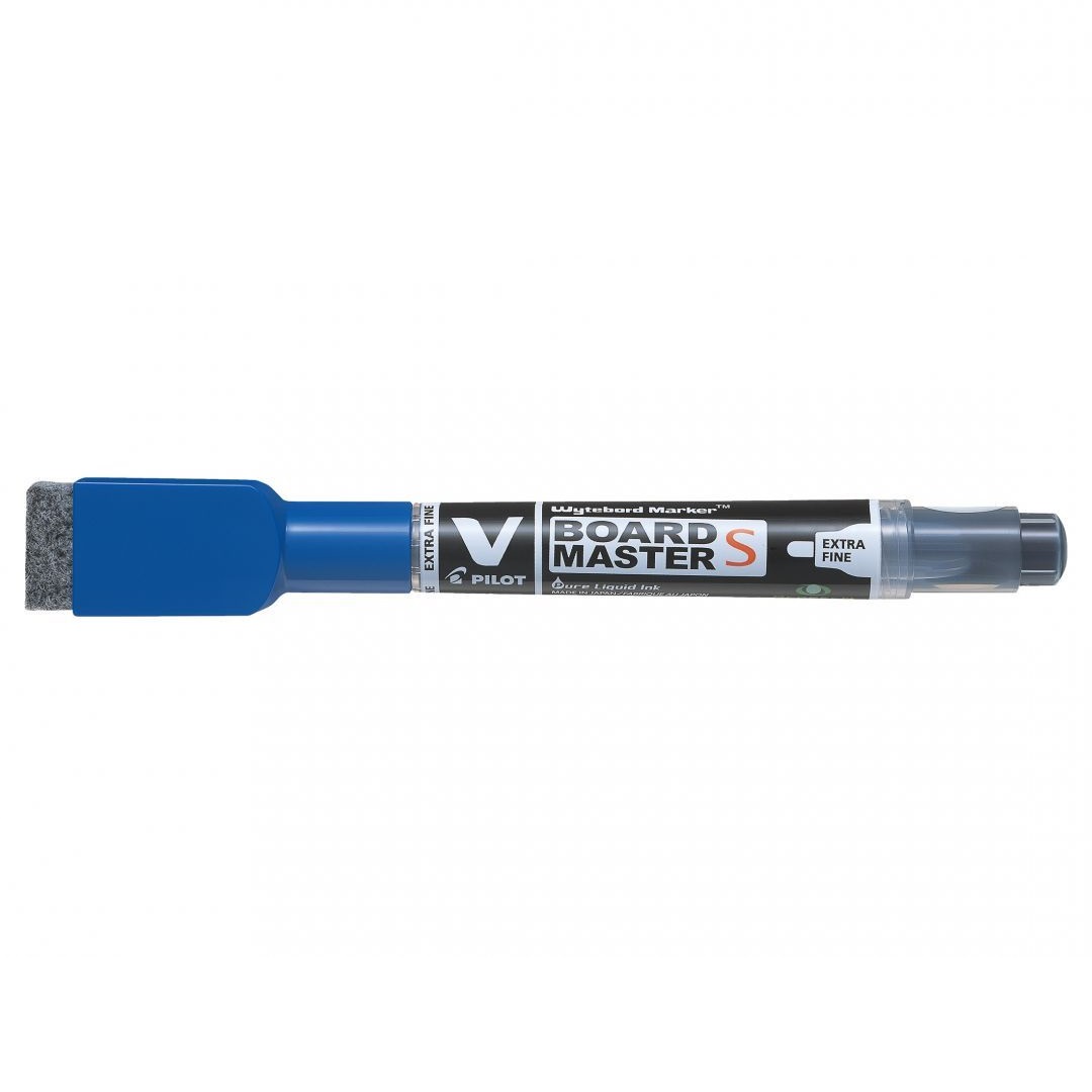 Tahvlimarker 1,3-3,5mm ümar ots, kustutajaga- magnetiga, sinine