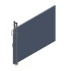 Plastvasikaboksi vaheseina (1250 x 2500 mm) komplekt plasttagaseinale