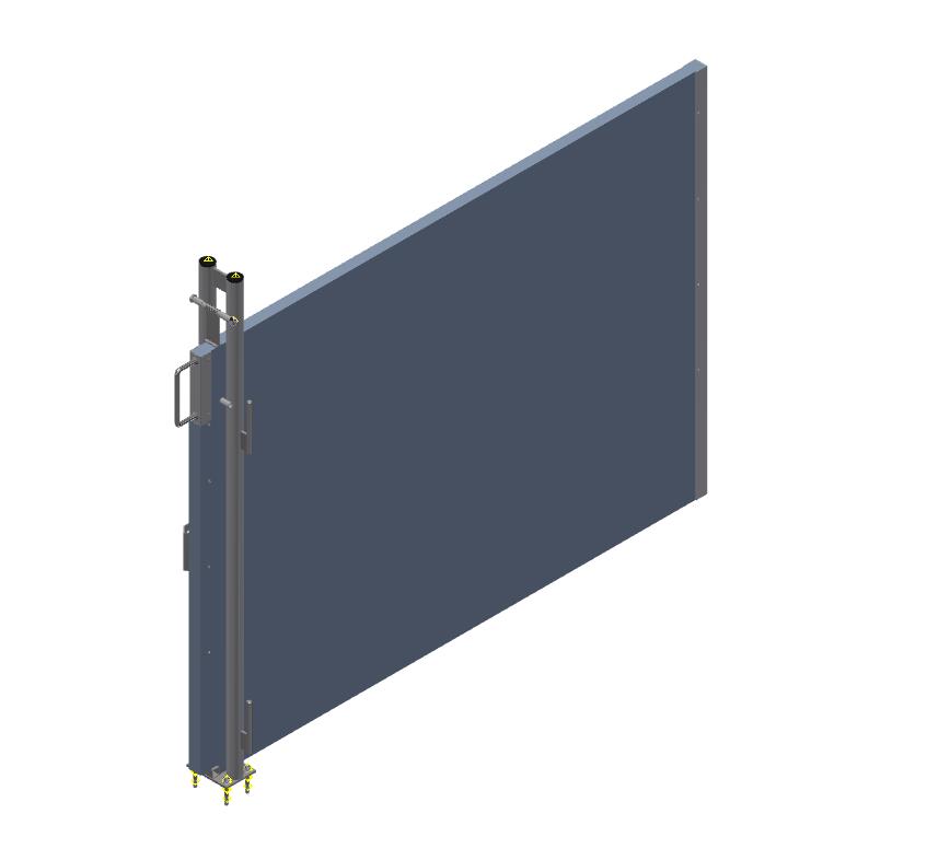 Plastvasikaboksi vaheseina (1250 x 2500 mm) komplekt plasttagaseinale