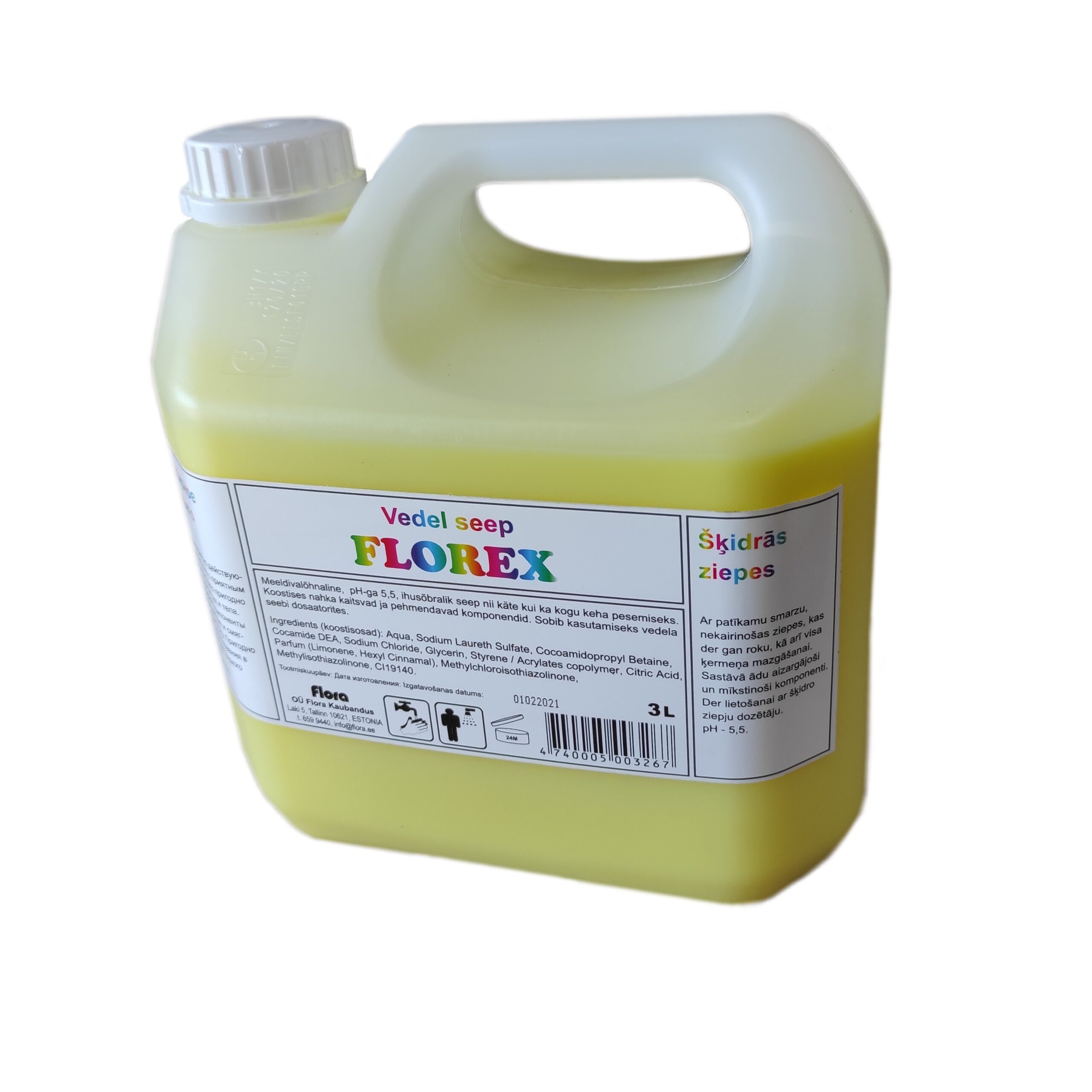 Vedelseep FLOREX kollane, 3 l